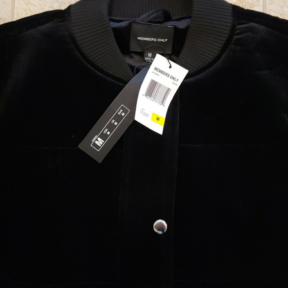 Members Only Varsity bomber jacket velvet style - Picture 5 of 8